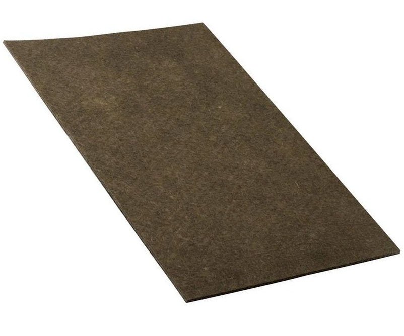 Kluzák filcový 100x200mm 2ks Walteco - tmavě hnědý