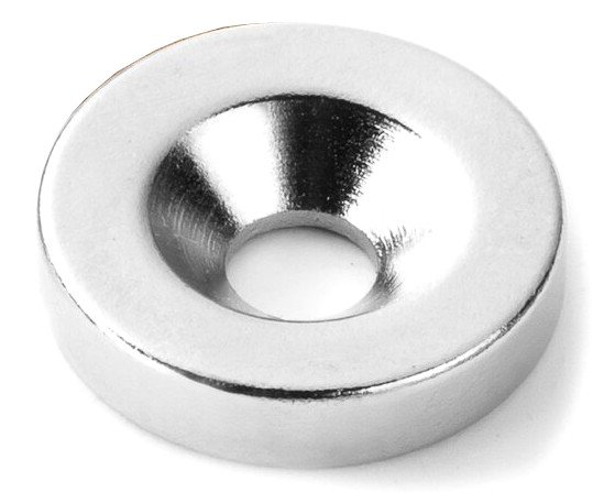 Magnet neodym válec s prohlubní - M4 14x3mm/2