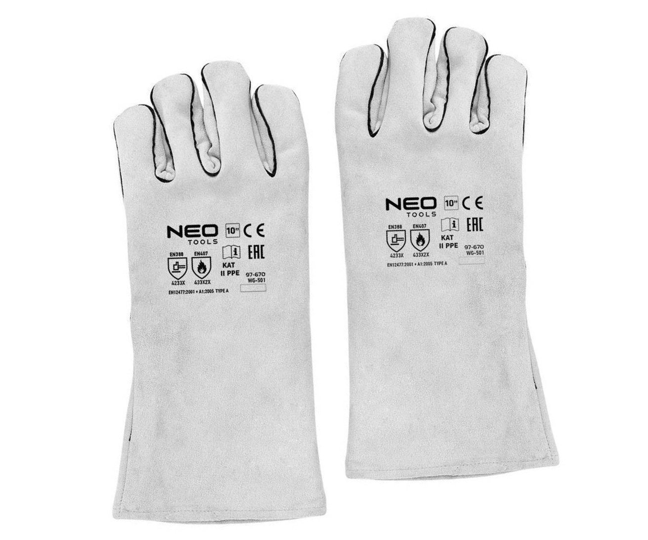 Svářecí rukavice s kevlarovou nití Neo Tools