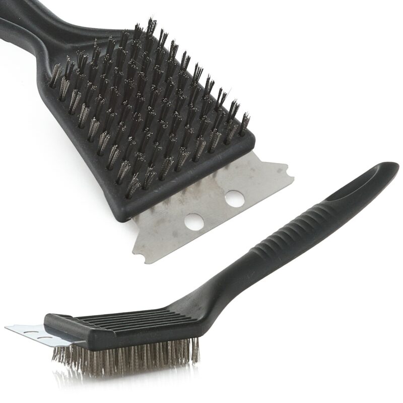 Drátěný kartáč se škrabkou 2v1 pro čištění grilu G80508 GEKO