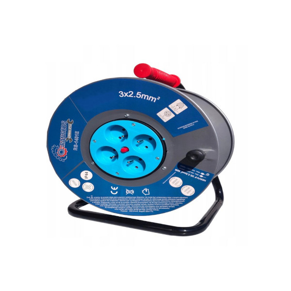 Prodlužovací kabel na kovovém bubnu 25m RS1400E ONDRAGON