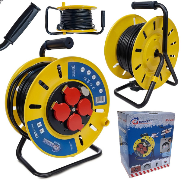 Prodlužovací kabel na bubnu 50m