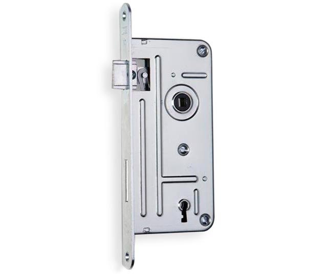 Zámek zadlabací 548 A dozický klíč 90/80mm Hobes - 548 A C bezpečnostní zúžený