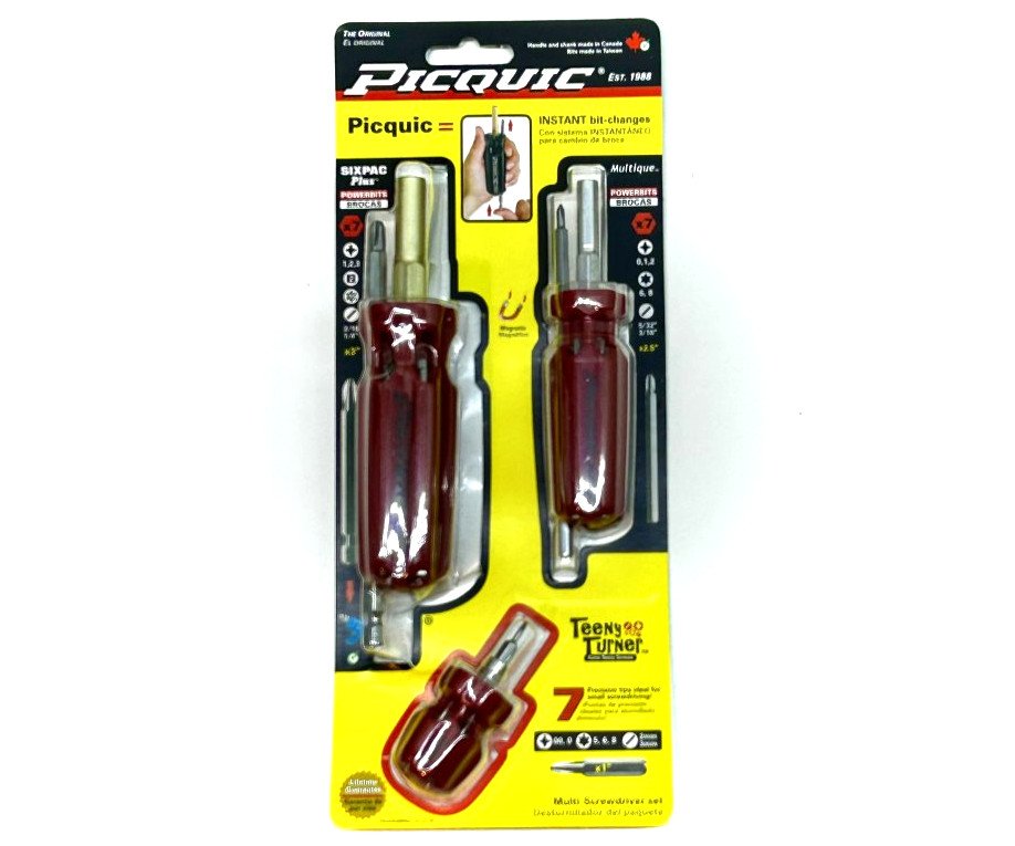 Sada šroubováků s bity Family Combo Pack Picquic - červená