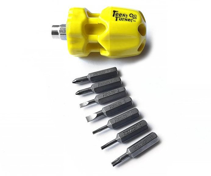 Šroubovák s bity 7ks Picquic Teeny Turner - žlutý