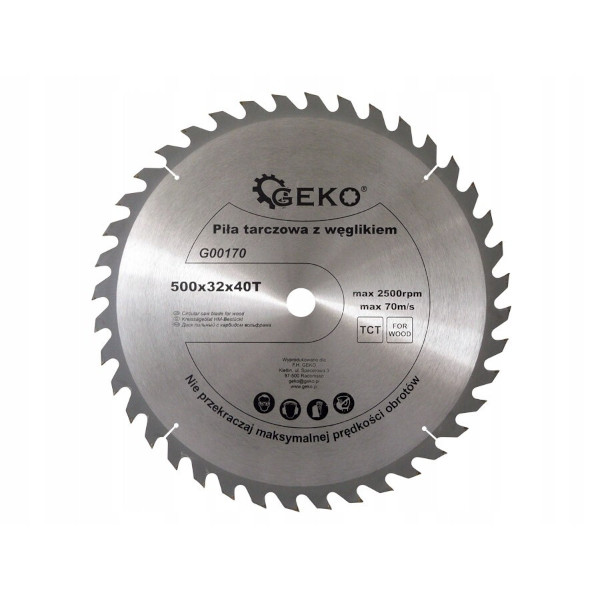 Pilový kotouč na dřevo 500x32x40T G00170 GEKO