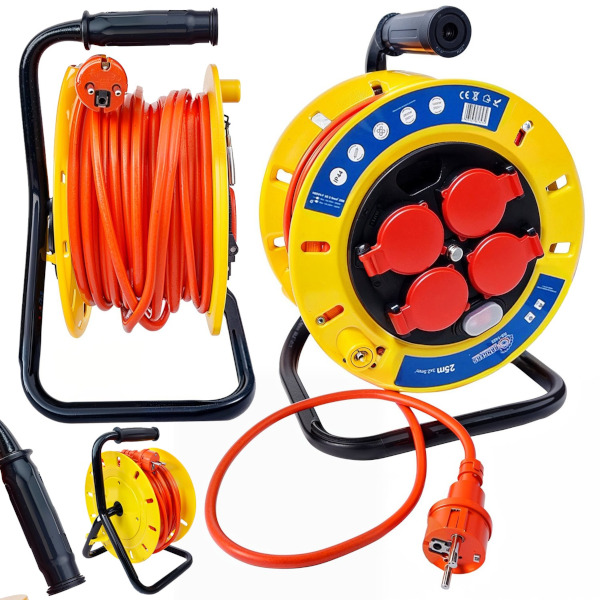 Prodlužovací kabel na bubnu 50m