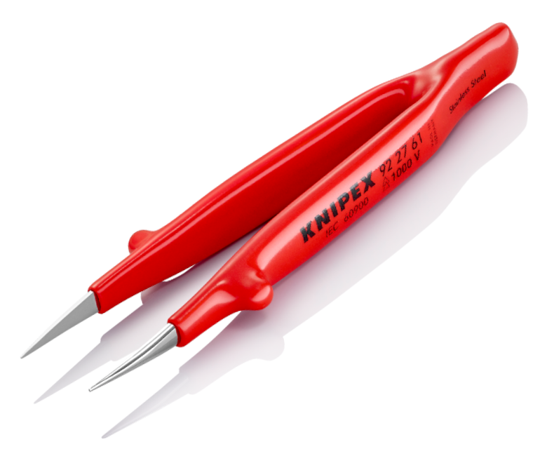 Pinzeta přímá špičatá VDE Knipex 92 27 - hladké čelisti 92 27 61