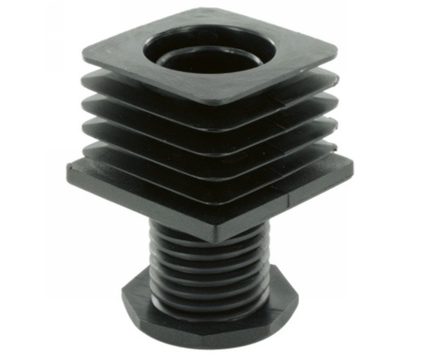 Záslepka rektifikační černá - 60x60x1