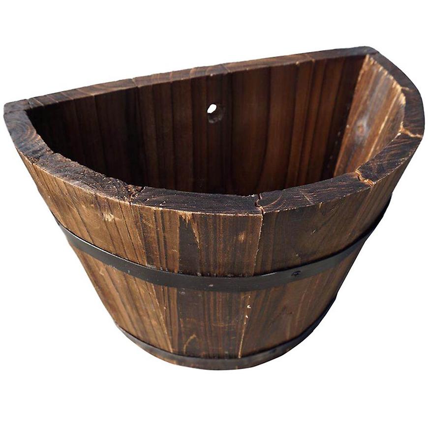 Dřevěný květináč 32x17