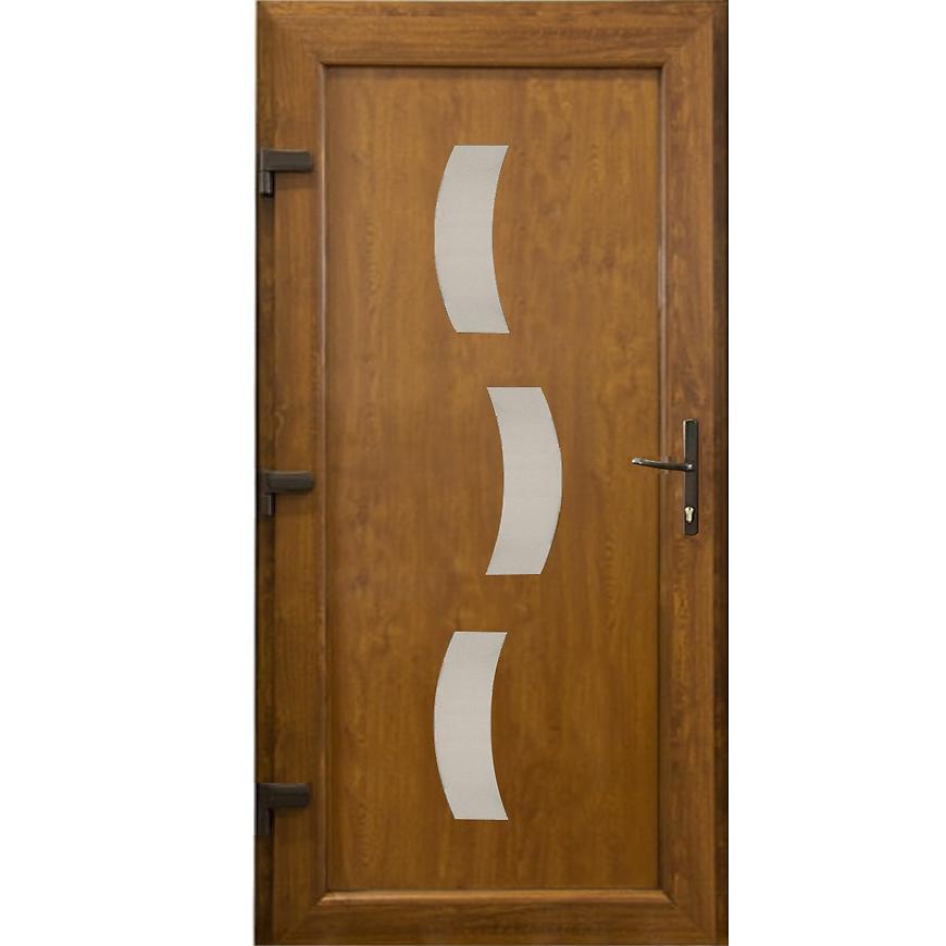 Vchodové dveře Zadar D30 90L 98x198x7 zlatý dub Baumax