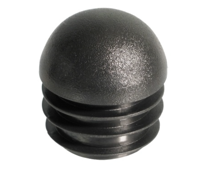 Záslepka kruhová půlkulatá hlava černá - 32x1-2mm