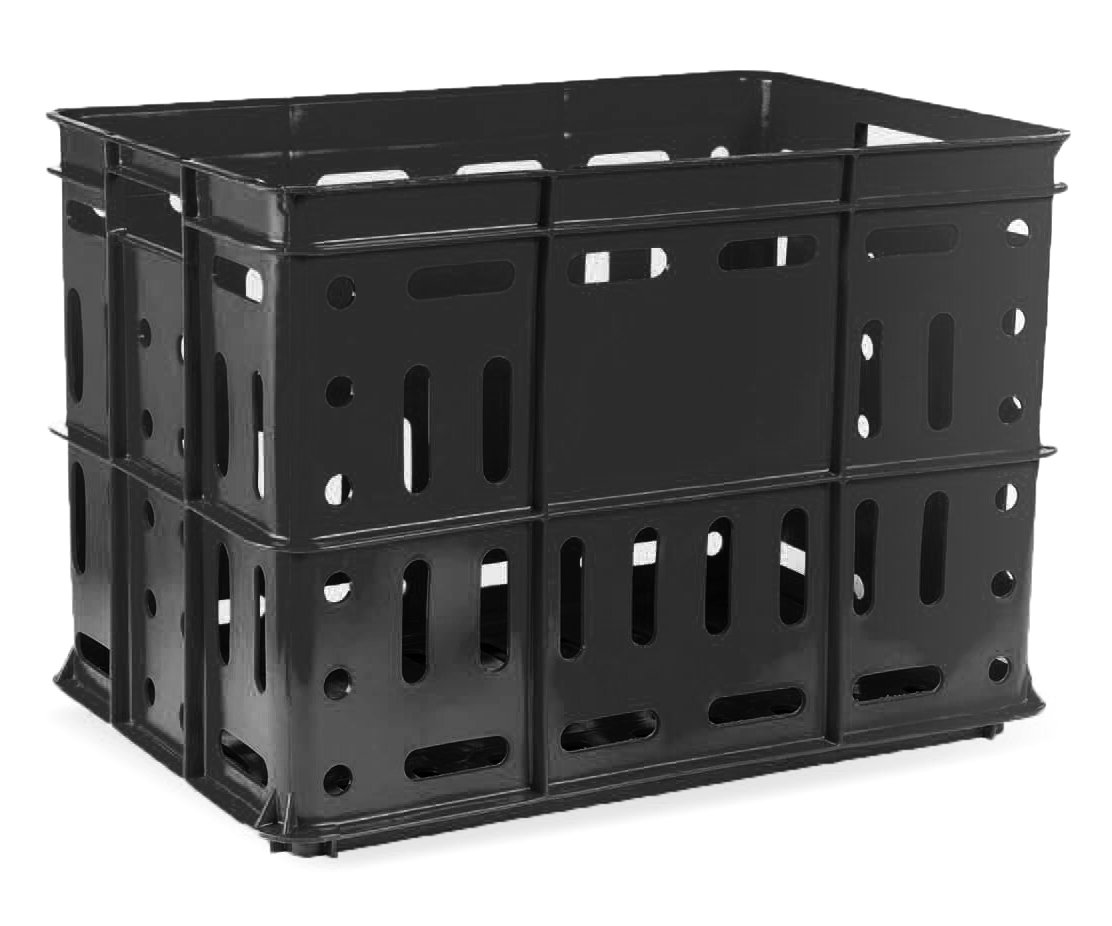 Přepravka vysoká černá 30 kg