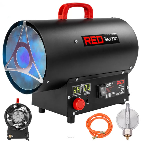 POWERMAT Plynový ohřívač 25kW s LCD termostatem