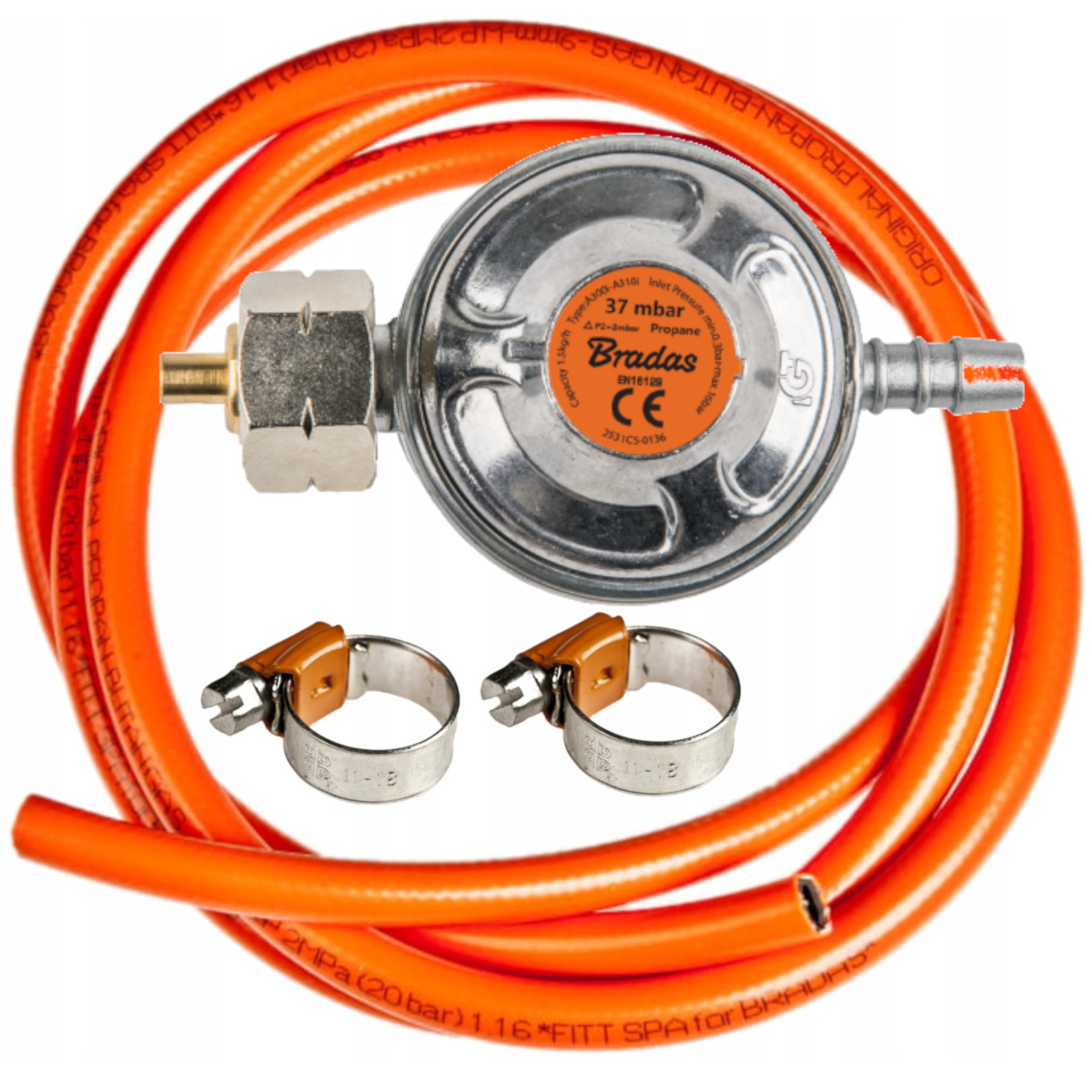 Sada pro připojení plynové láhve Propan-Butan BRADAS