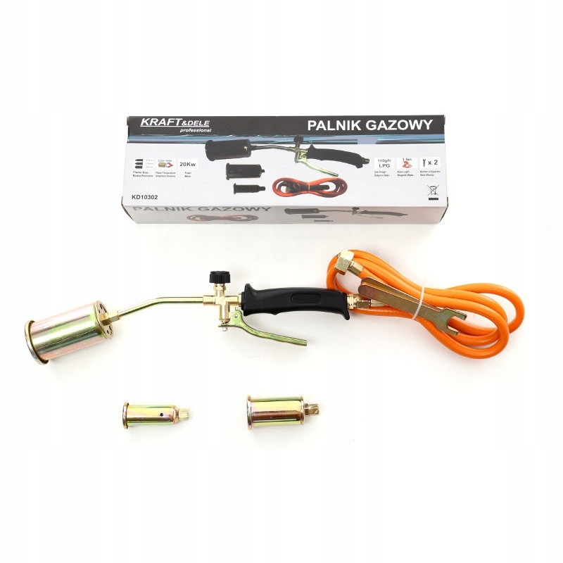 Plynový hořák na propan butan 3 koncovky 25