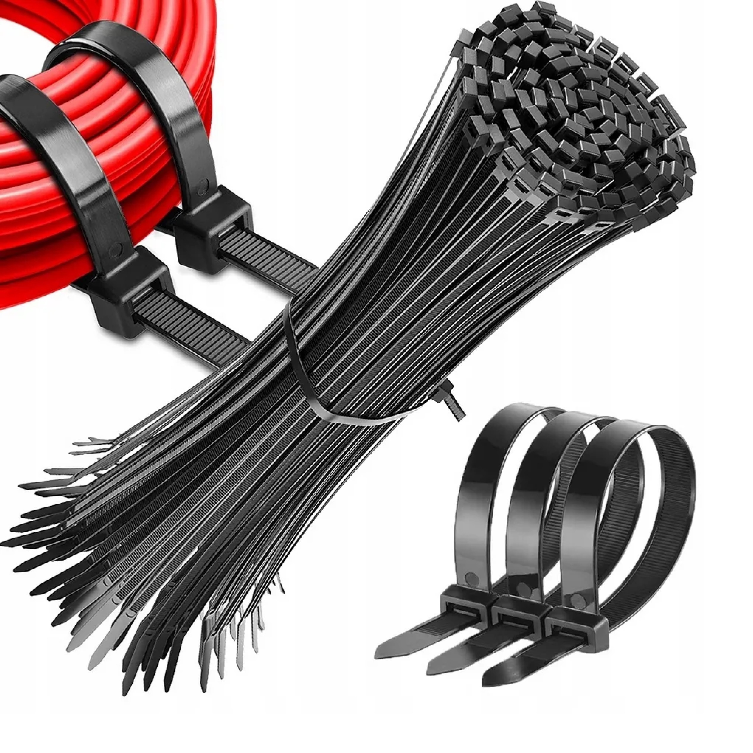 Stahovací pásky černé 160x2