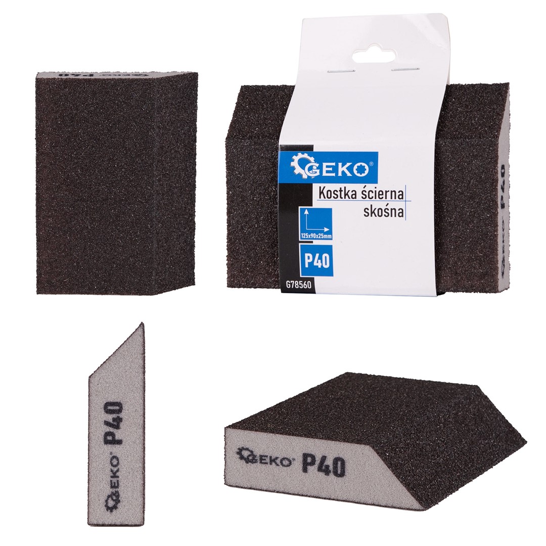 Brusná houba 125x90x25mm P40 G78560 GEKO