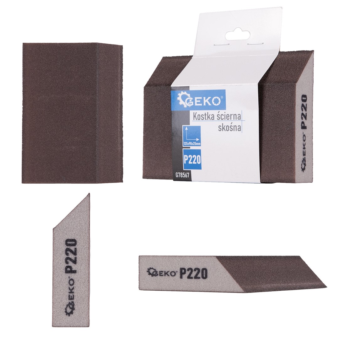 Brusná houba 125x90x25mm P220 G78567 GEKO