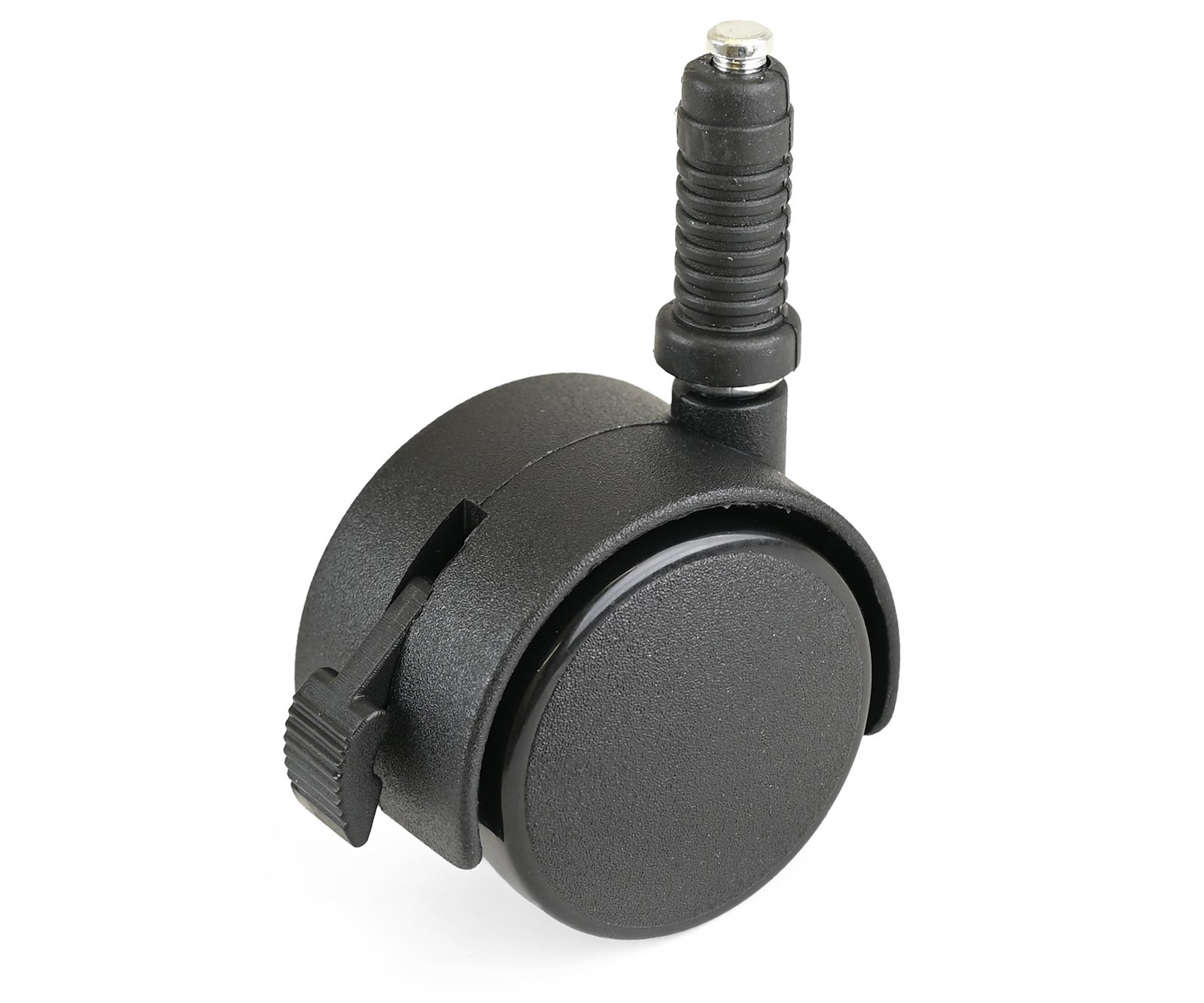 Kolečko nábytkové otočné 50mm čep 8mm Rol-N + pouzdro + brzda