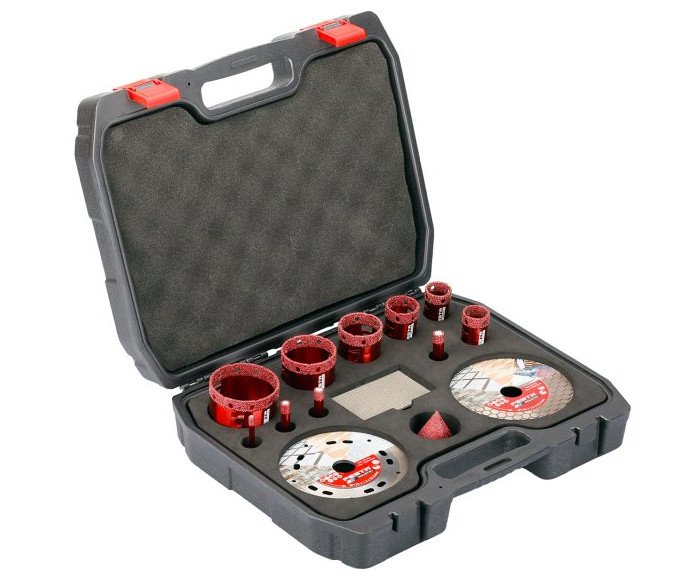 Sada vykružovací diamant 13ks 6-68mm s kotouči Festa Industry 24652