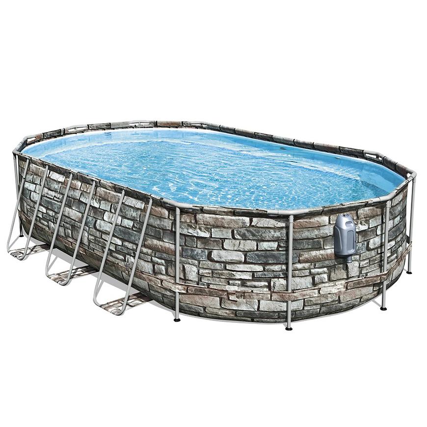 Bazén POWER STEEL COMFORT JET 6.10 x 3.66 x 1.22 m s filtrací