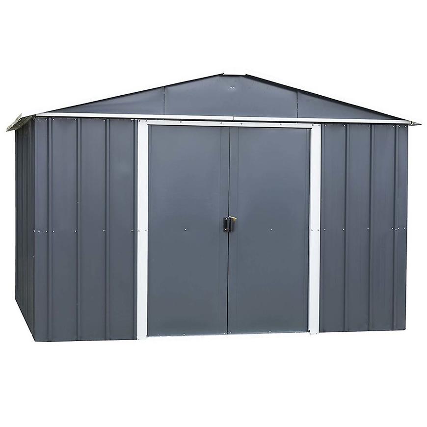 PLECHOVÝ ZAHRADNÍ DOMEK 202X217CM ŠEDÝ