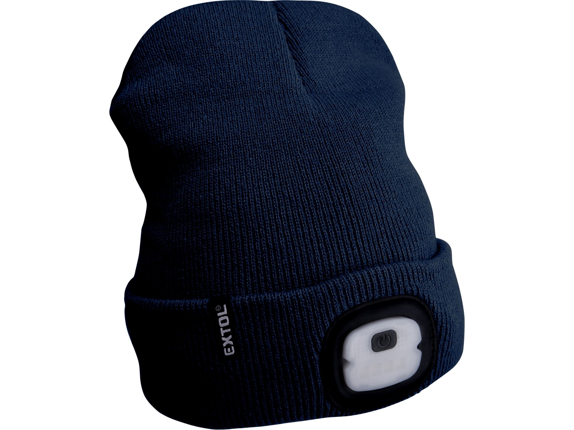 Čepice s čelovkou Economy Extol Light - tmavě modrá