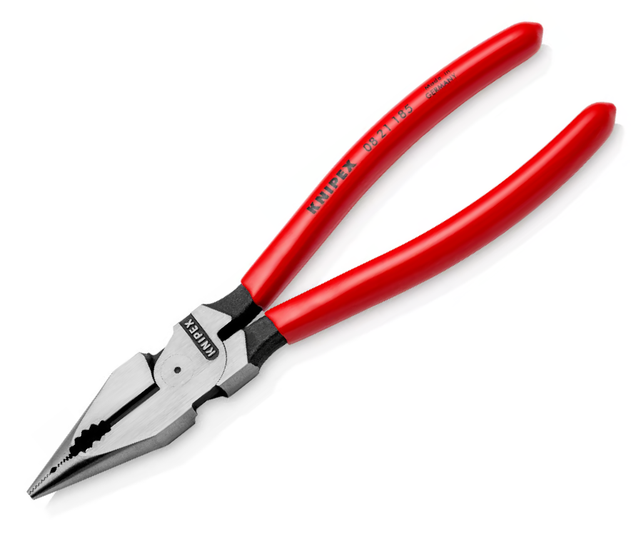 Kleště kombinované úzké ploché 185mm Knipex 08 21 185