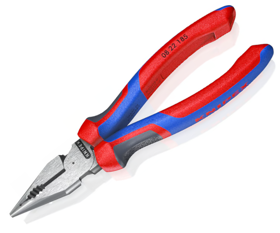 Kleště kombinované úzké ploché 185mm Knipex 08 22 185