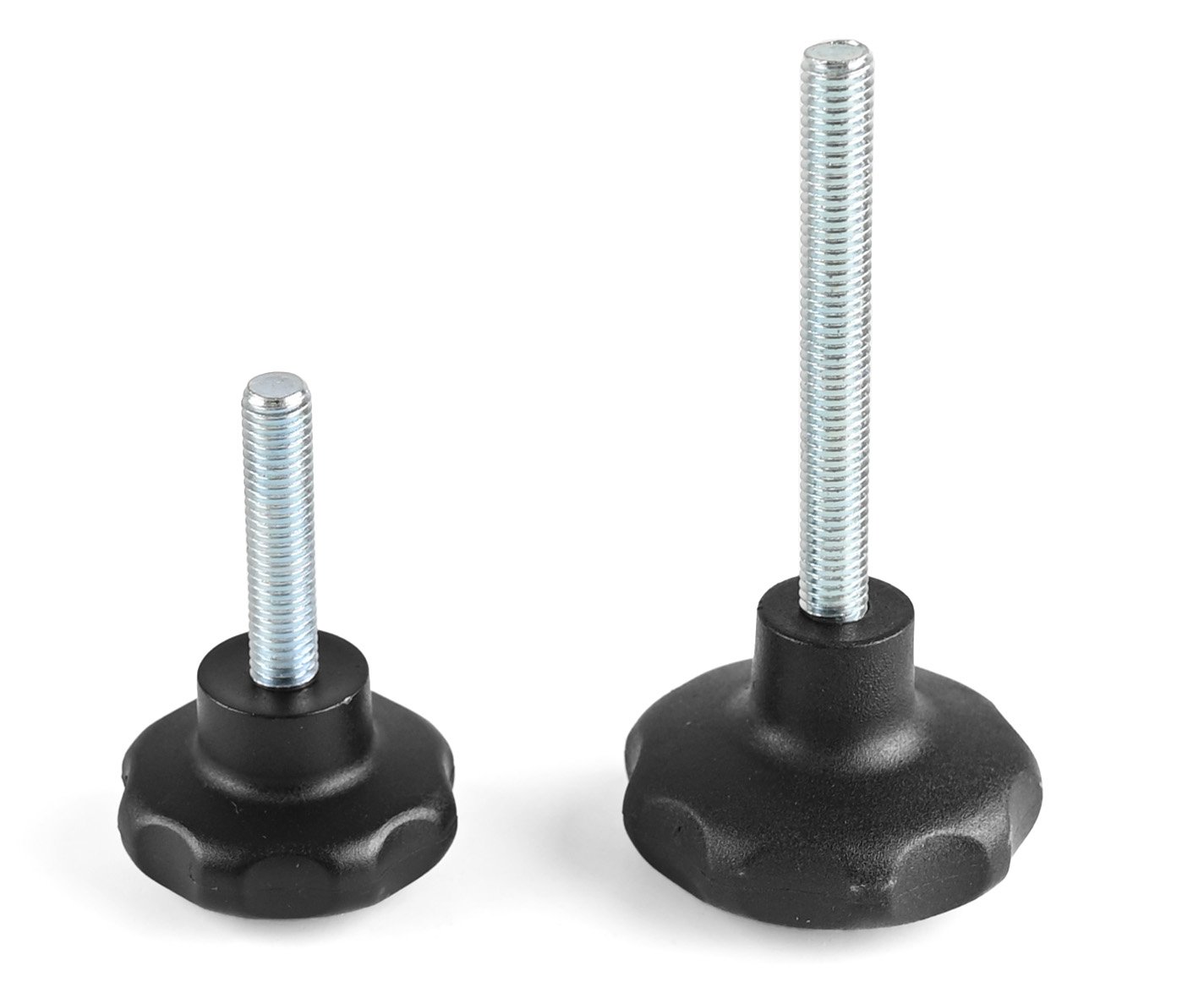 Šroub ovládací hvězdice černý - 50mm/M10x16mm