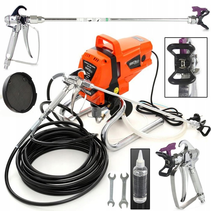 Profesionální hydrodynamická malířská stříkací jednotka KD1744 KRAFT&DELE