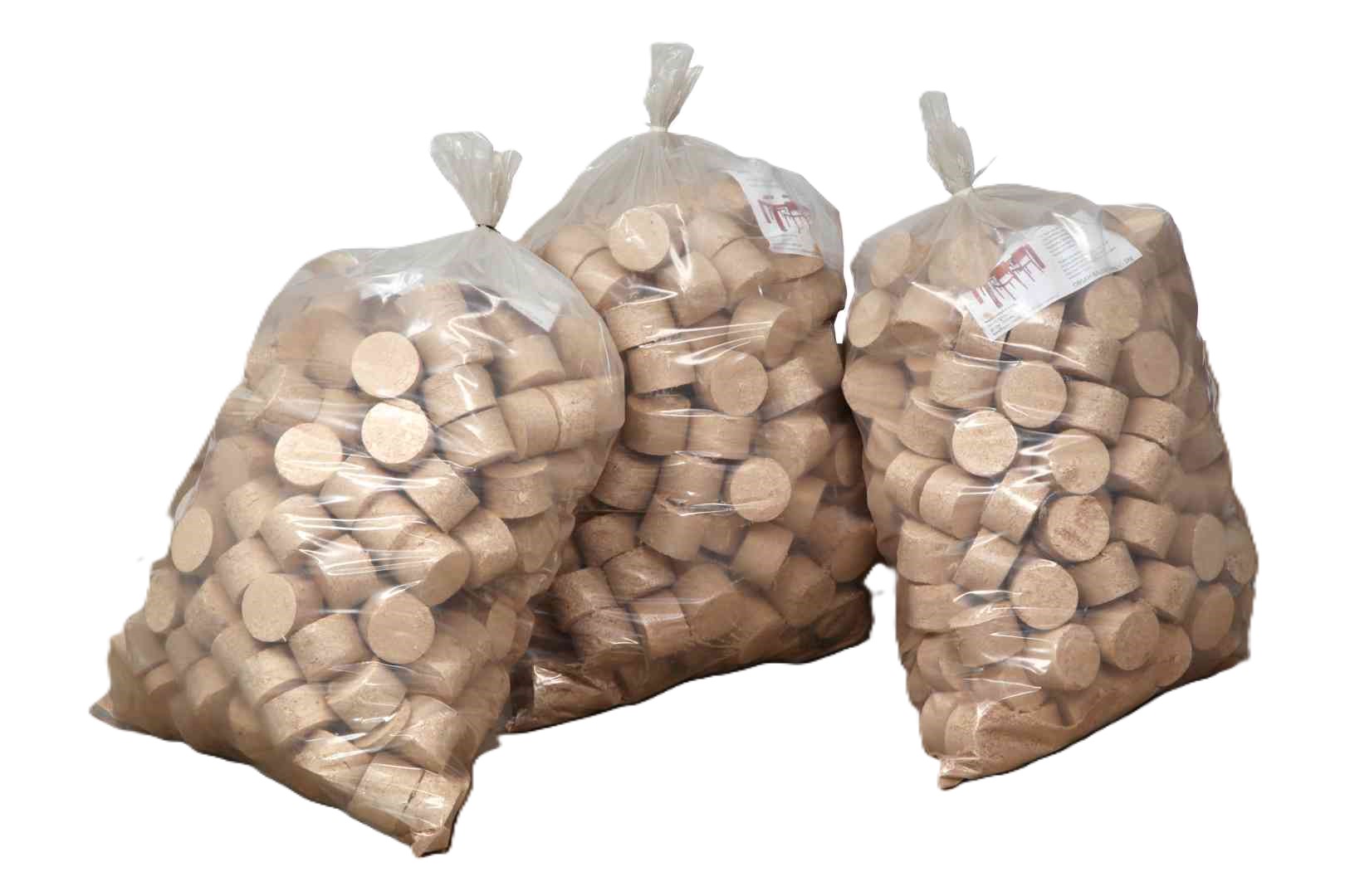 Dřevěné brikety z tvrdého dřeva 25kg JIPOS