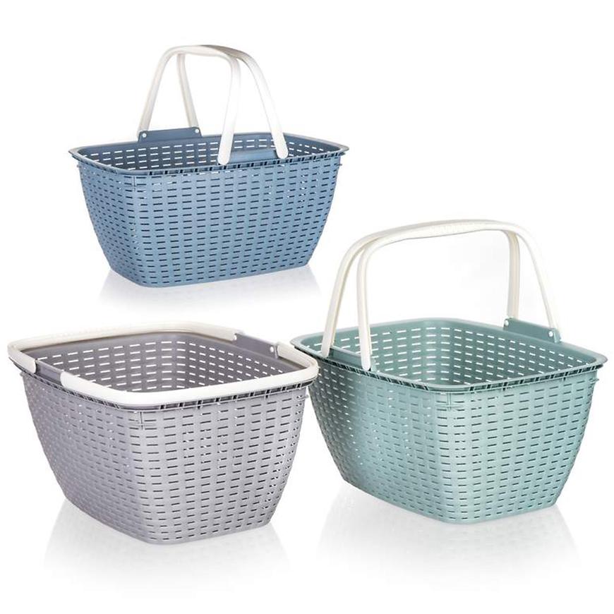 43VT KOŠÍK PLAST ACASSA 17L. MIX BAREV 55088001