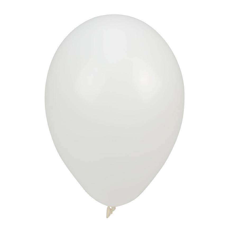 Balóny pastelové bílé 10 ks 24cm