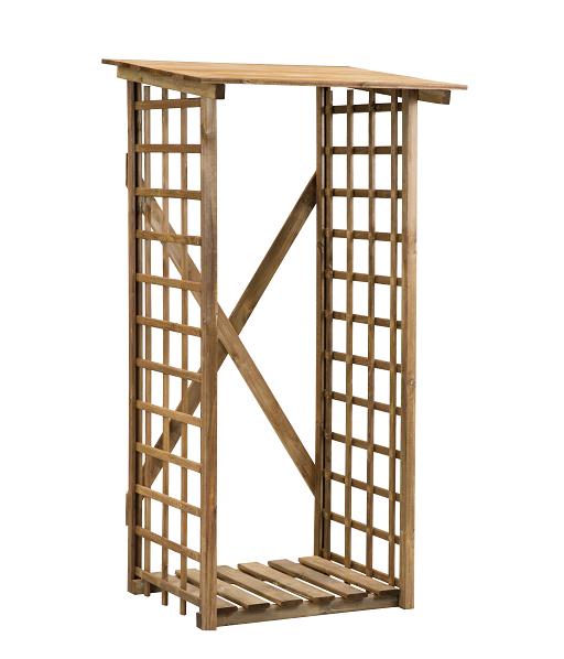 Dřevník Eifel 99x189x80 cm hnědý Baumax