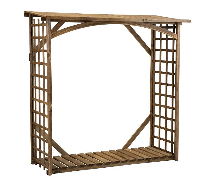 Dřevník SPESSART 190X190X80 cm hnědý WERTH-HOLZ