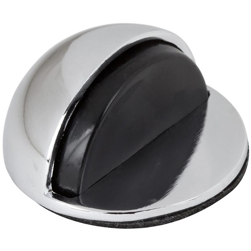 Dveřní zarážka průměr 45x24 mm samolepicí chrom Walteco