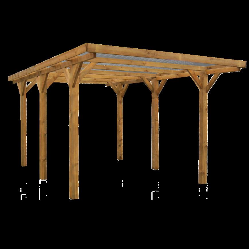 Garážové stání 304X517X234 cm s krytem PVC Baumax