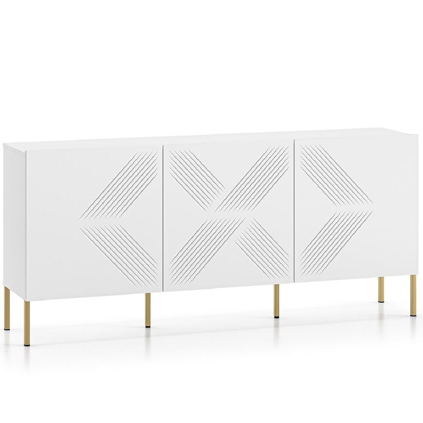 Komoda Clearing 02 bílá/zlatá Baumax