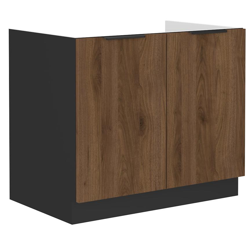 Kuchyňská skříňka Monza ořech okapi 80zl 2f bb Baumax