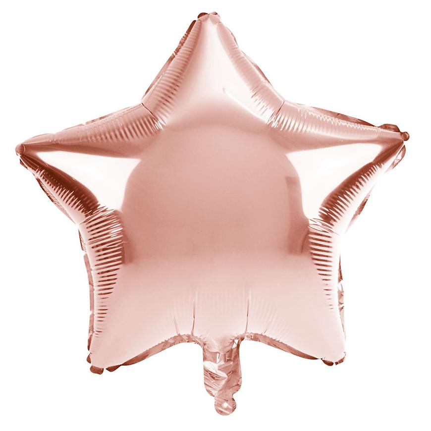 Nafukovací balón hvězda zlatorůžová 45cm