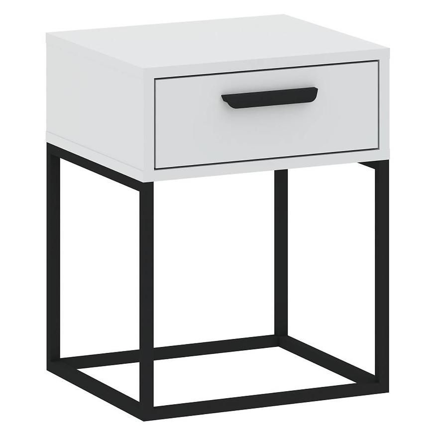 Noční stolek 1S nízký-40 bílá Baumax
