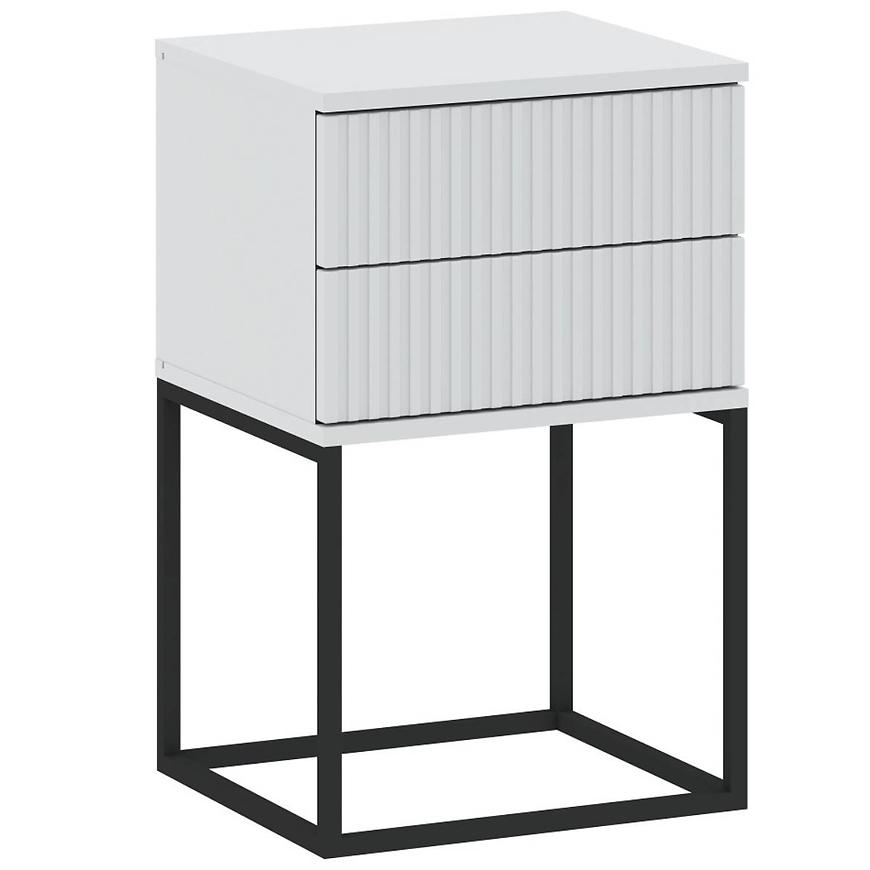 Noční stolek 2S-40 bez rukojetí bílá Baumax