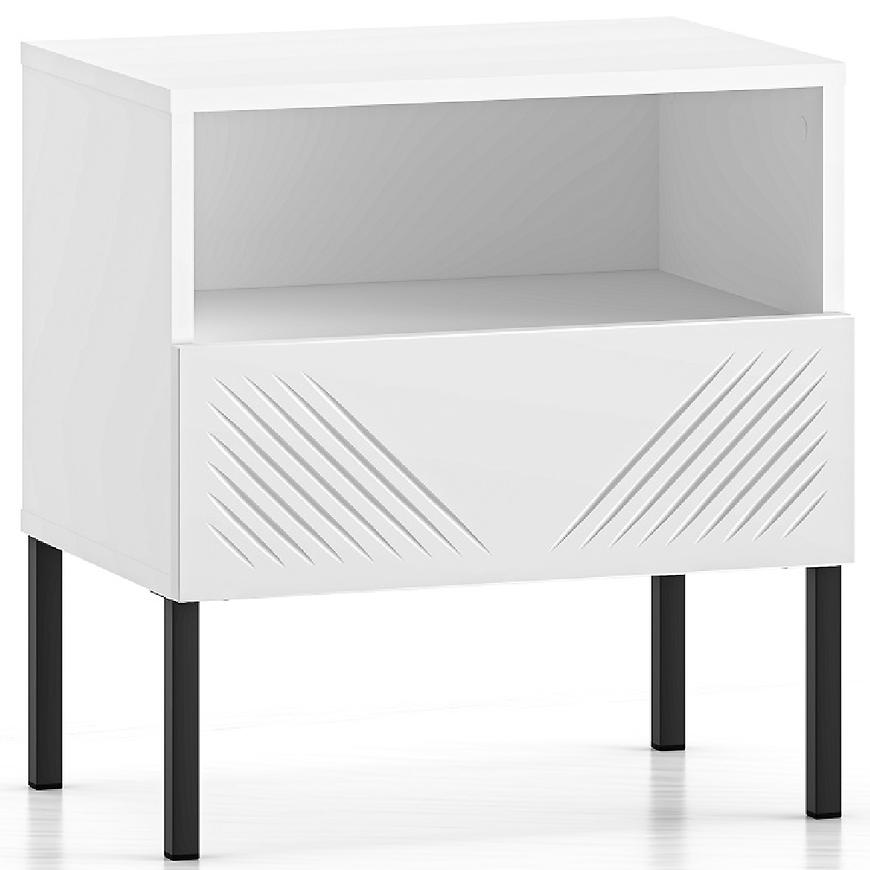 Noční stolek Clearing 05 bílá/černá Baumax