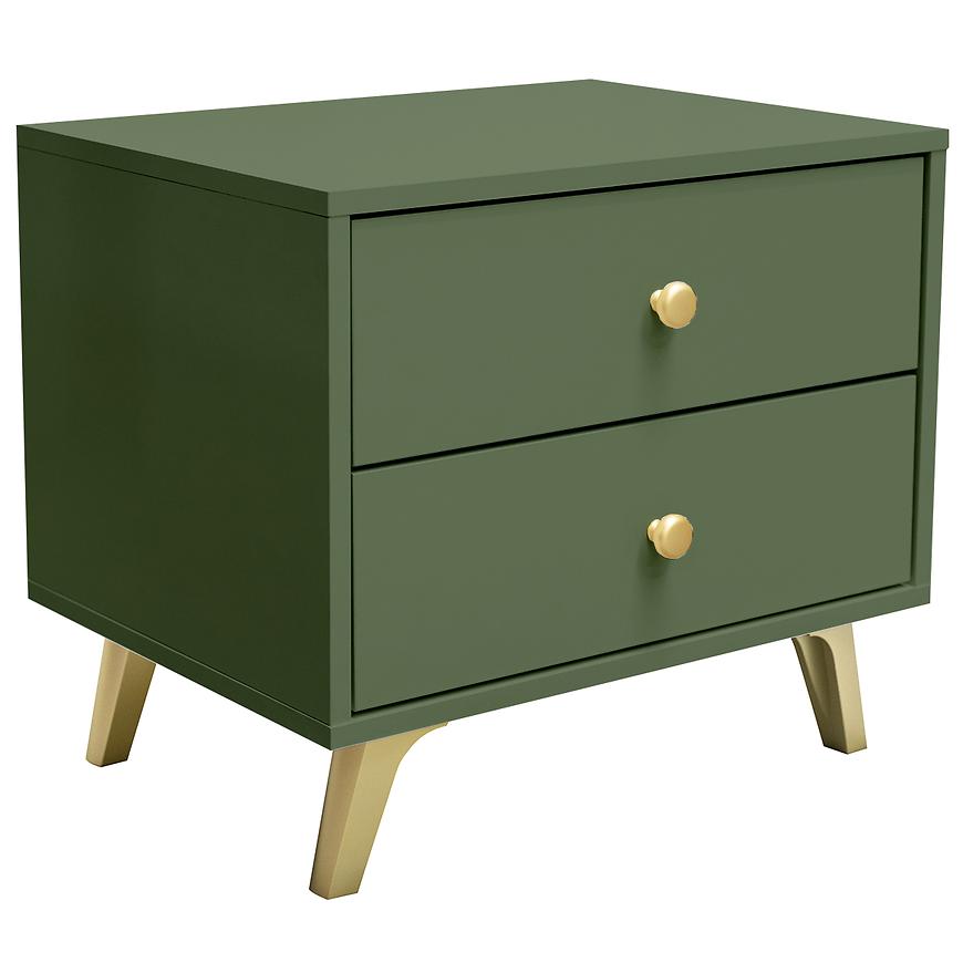 Noční stolek Siena lahvově zelená Baumax