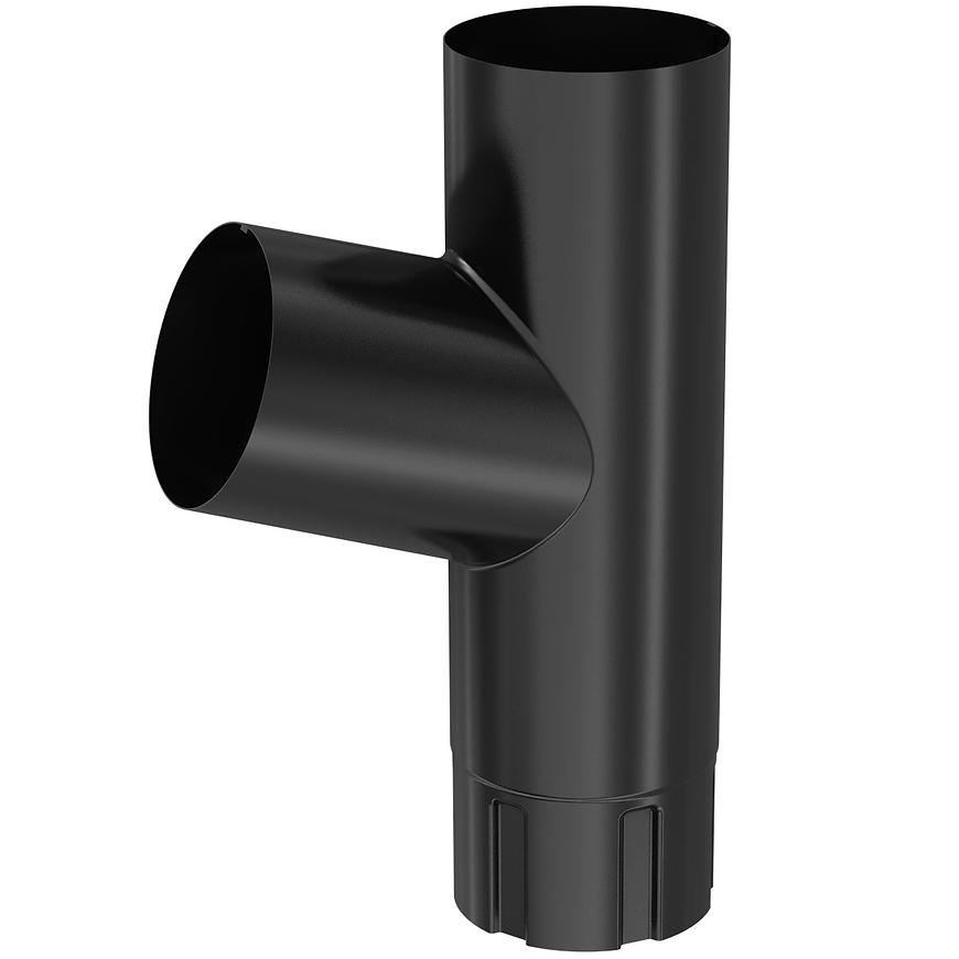 Odbočka pro okapový svod 64-479 ocel 100/100/100 mm Bryza černá RAL 9005 CELLFAST BRYZA