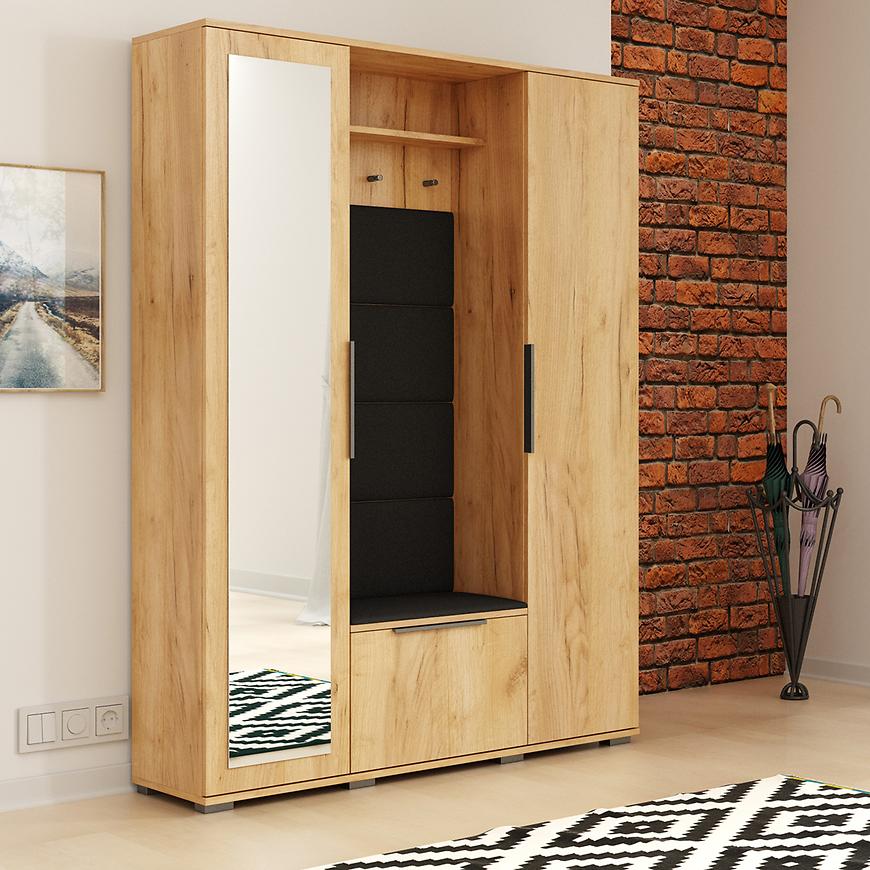 Předsíňová stěna Laura P craft zlatá Baumax