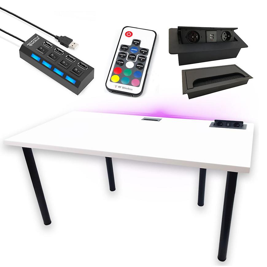 Psací Stůl Top Bílý 120x60x3