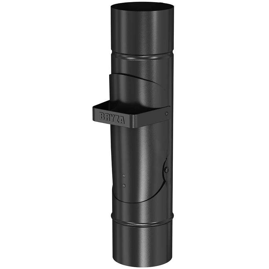 Sběrač deštové vody 64-169 ocel 90 mm Bryza czarny RAL 9005 CELLFAST BRYZA